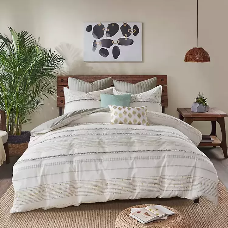 Neutral Stripe Full/Queen 3-pc. Comforter Set>Kirklands Home Best Sale