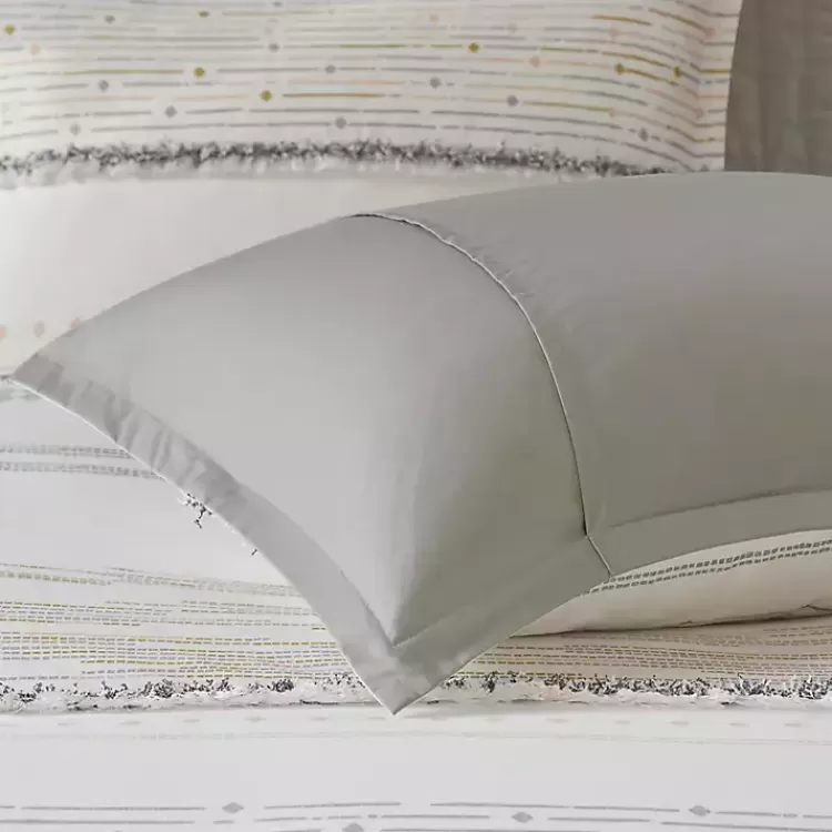 neutral_stripe_fullqueen_pc_comforter_set_5.webp Neutral Stripe Full/Queen 3-pc. Comforter Set>Kirklands Home Best Sale