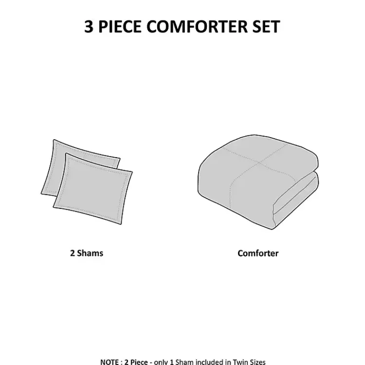 neutral_stripe_fullqueen_pc_comforter_set_6.webp Neutral Stripe Full/Queen 3-pc. Comforter Set>Kirklands Home Best Sale