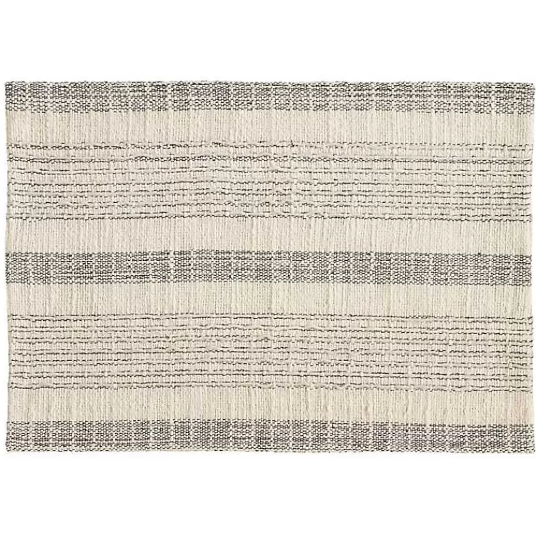 Neutral Striped Woven Placemats, Set of 4>Kirklands Home Cheap