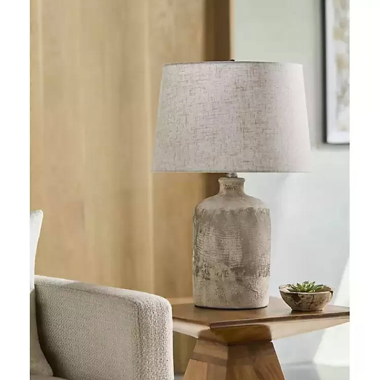 Neutral Textured Ceramic Rivera Table Lamp>Kirklands Home Best