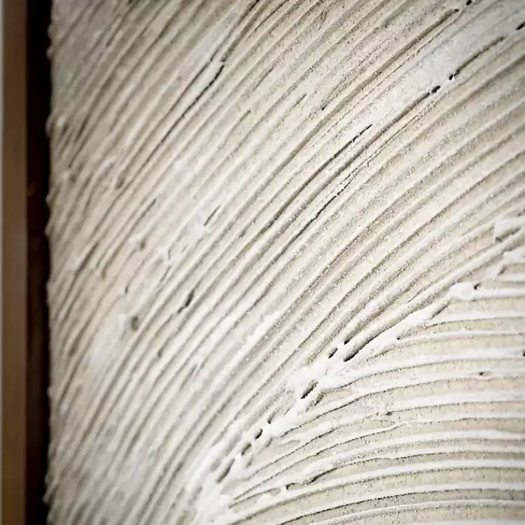 Neutral Textured Wood Framed Wall Plaque>Kirklands Home Shop