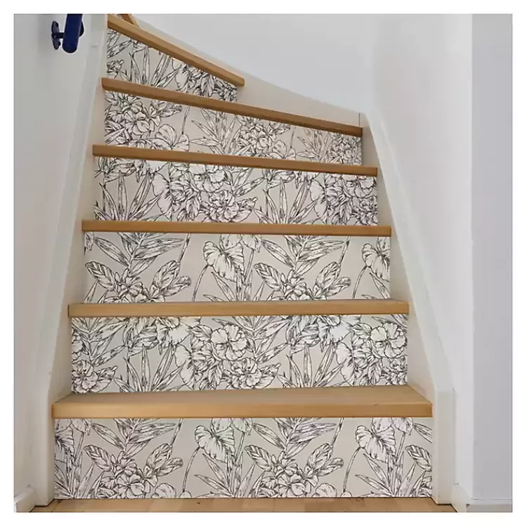 neutral_tropic_floral_peel__stick_wallpaper_5.webp Neutral Tropic Floral Peel & Stick Wallpaper>Kirklands Home Best
