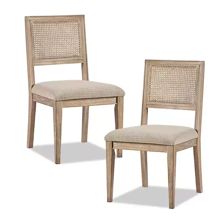 Neutral Woven Back Dining Chairs, Set of 2>Kirklands Home New