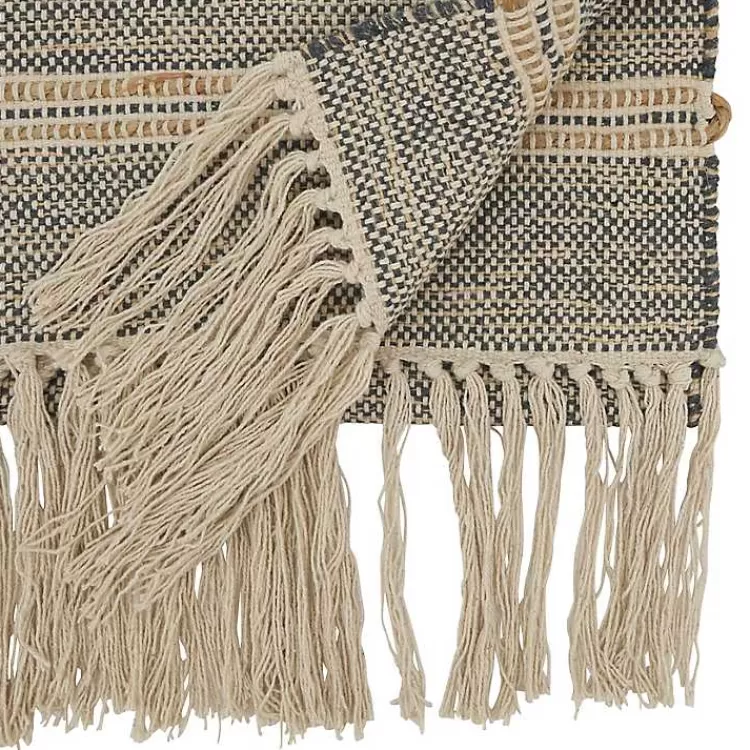 Neutral Woven Tassel Table Runner>Kirklands Home Fashion