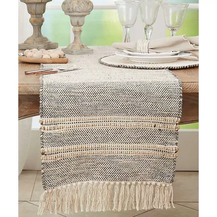 neutral_woven_tassel_table_runner_2.webp Neutral Woven Tassel Table Runner>Kirklands Home Fashion