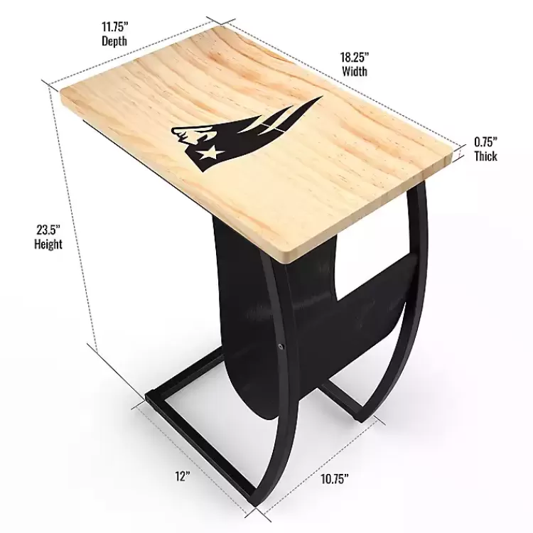 new_england_patriots_wood_ctable_2.webp New England Patriots Wood C-Table>Kirklands Home Best Sale