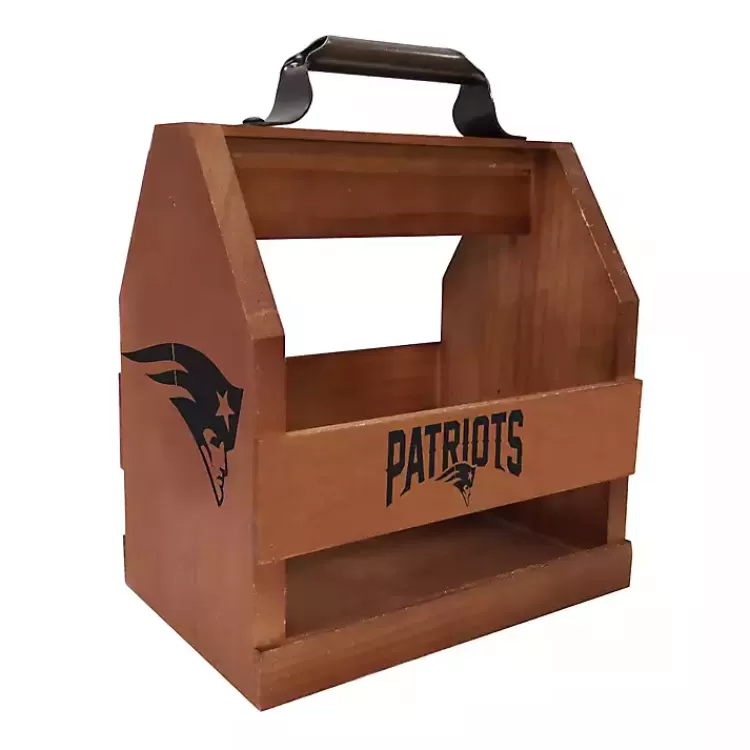 New England Patriots Wooden Condiment Caddy>Kirklands Home Best