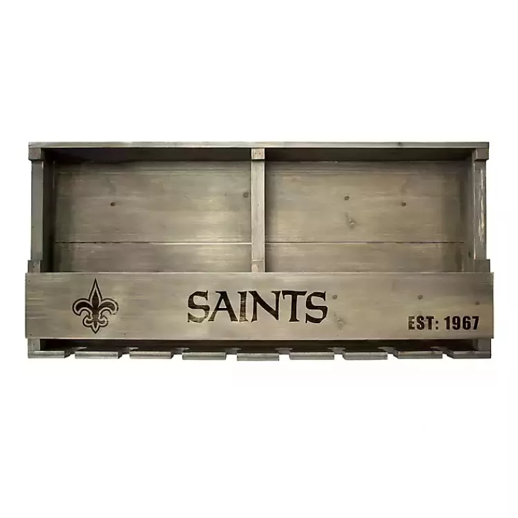 New Orleans Saints Reclaimed Wood Bar Shelf>Kirklands Home Cheap