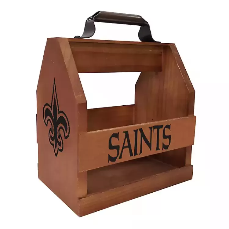 New Orleans Saints Wooden Condiment Caddy>Kirklands Home Store