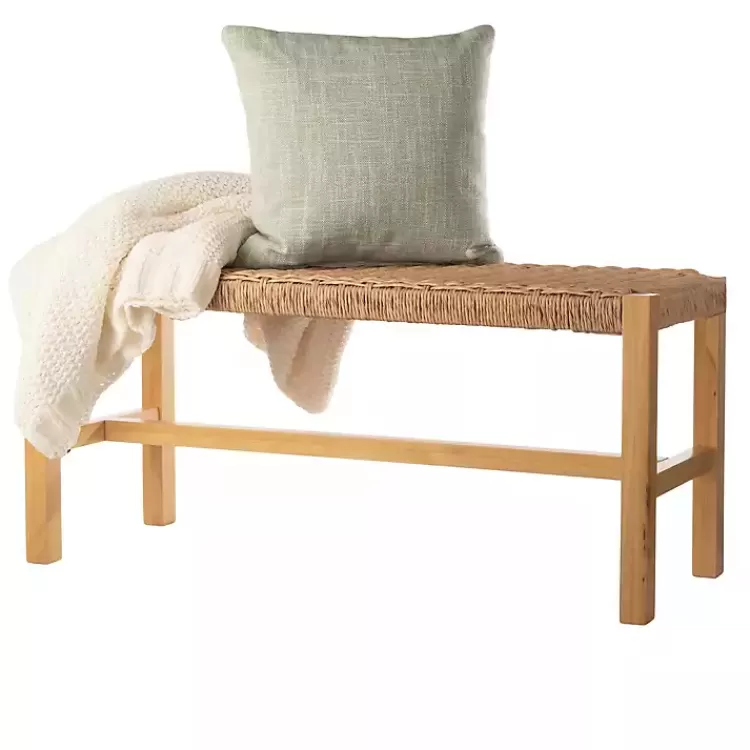 newport_natural_wood_and_rattan_bench_3.webp Newport Natural Wood and Rattan Bench>Kirklands Home Fashion