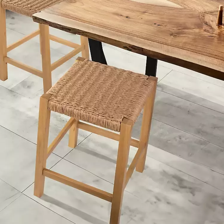 newport_natural_wood_and_rattan_counter_stool_2.webp Newport Natural Wood and Rattan Counter Stool>Kirklands Home Best Sale