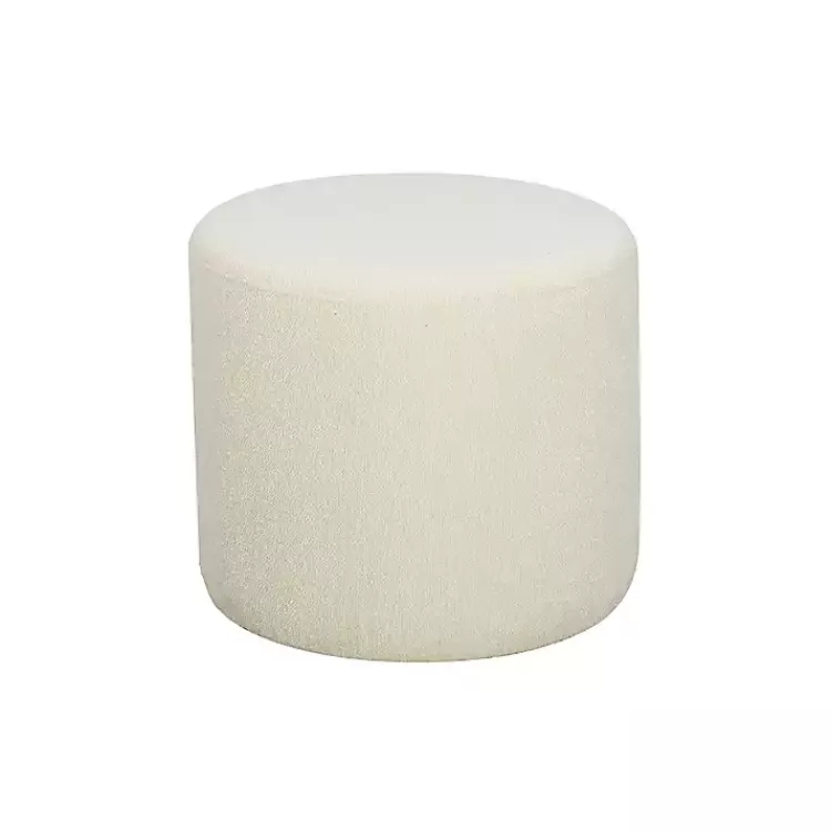 Newton Boucle Cylinder Ottoman>Kirklands Home Cheap