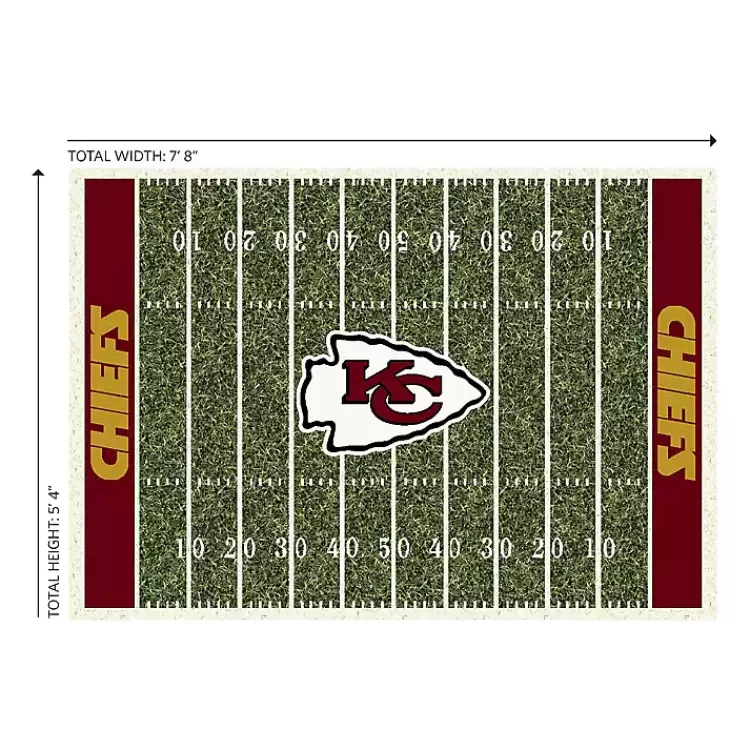 NFL Kansas City Chiefs Home Field Area Rug, 6x8>Kirklands Home Clearance