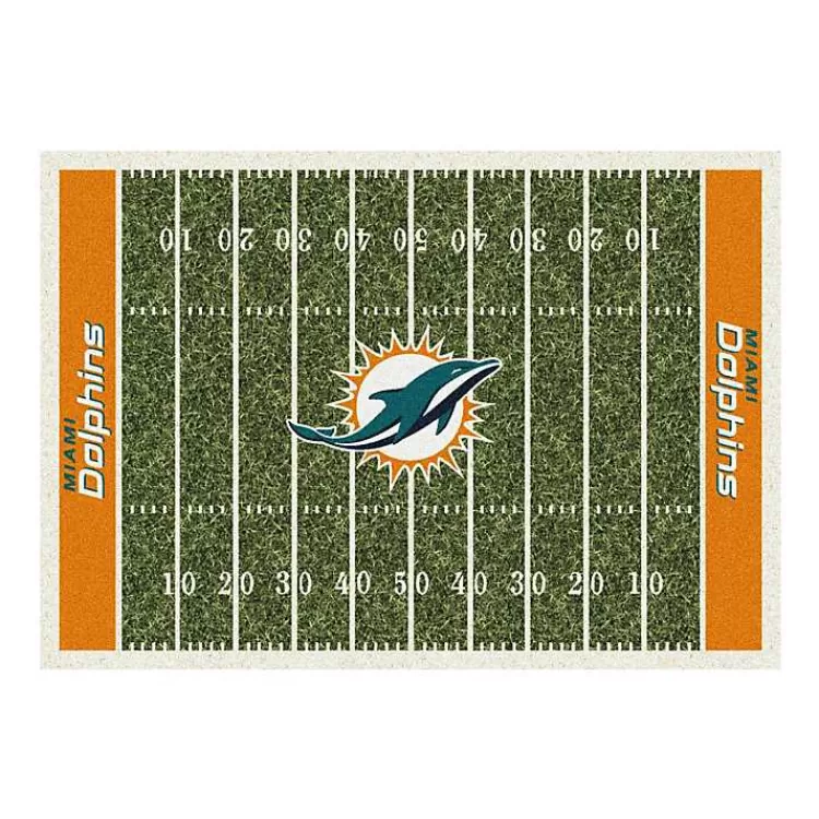 NFL Miami Dolphins Home Field Area Rug, 6x8>Kirklands Home New