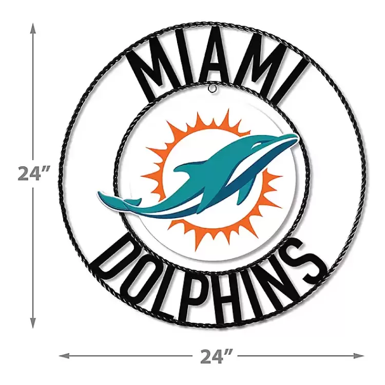 NFL Miami Dolphins Wrought Iron Wall Plaque>Kirklands Home Best Sale