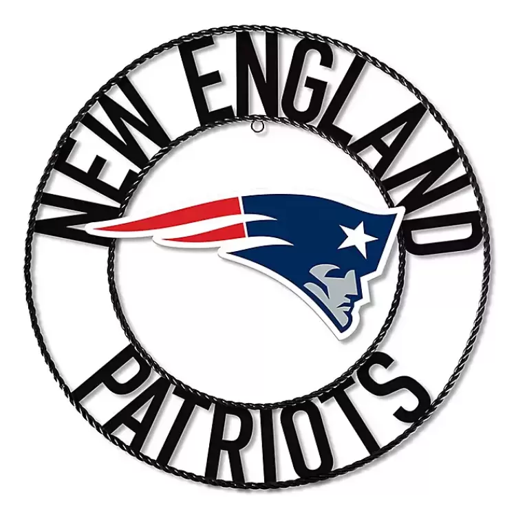 NFL New England Patriots Wrought Iron Wall Plaque>Kirklands Home Outlet