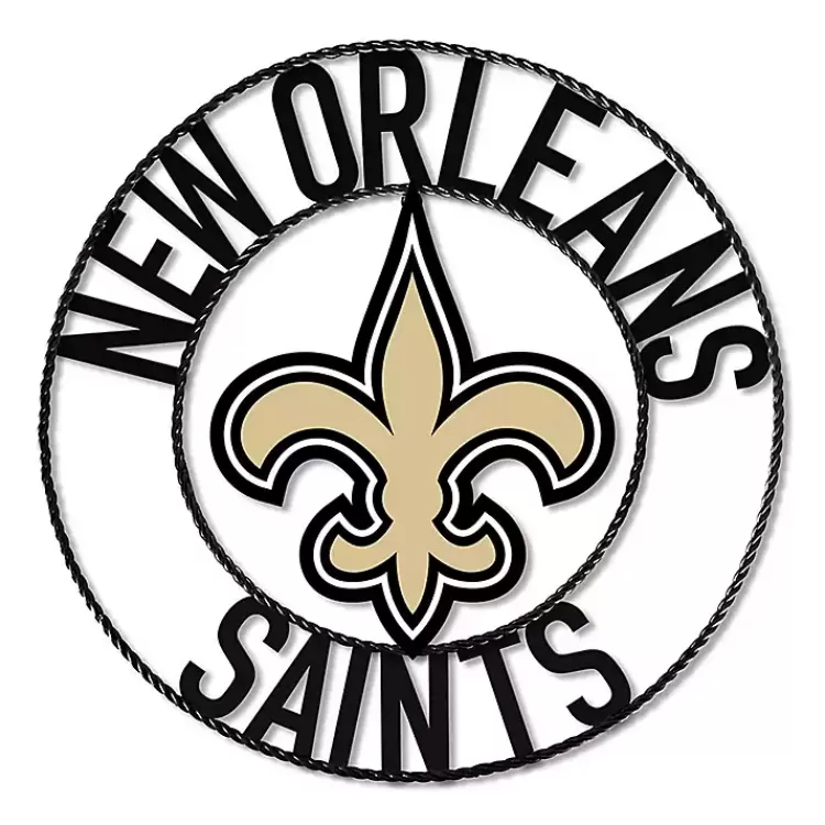NFL New Orleans Saints Wrought Iron Wall Plaque>Kirklands Home Best Sale