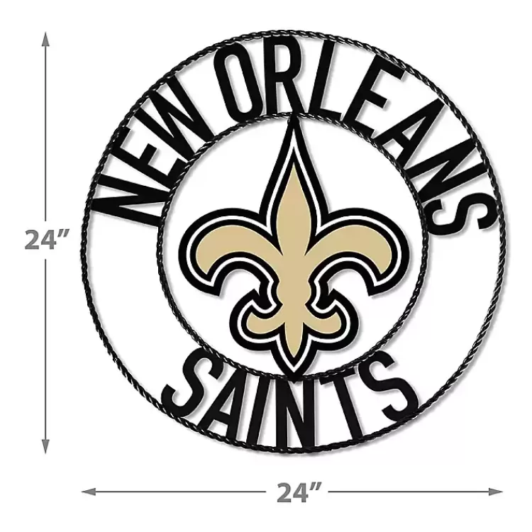 NFL New Orleans Saints Wrought Iron Wall Plaque>Kirklands Home Best Sale