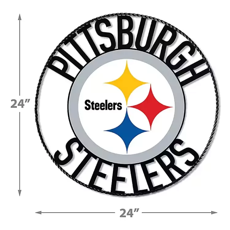NFL Pittsburgh Steelers Wrought Iron Wall Plaque>Kirklands Home Fashion