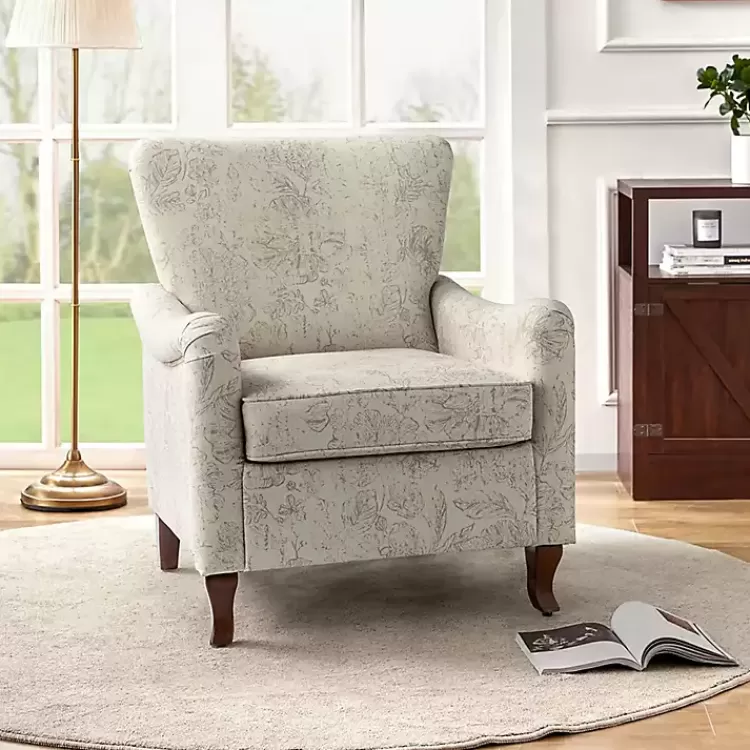 Nicola Beige Linen Upholstered Armchair>Kirklands Home Discount