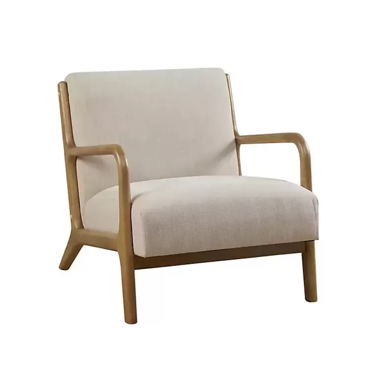 Nolan Cream Lounge Accent Chair>Kirklands Home Discount