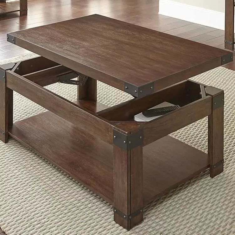 Nolan Lift Top Wood and Metal Accents Coffee Table>Kirklands Home Cheap