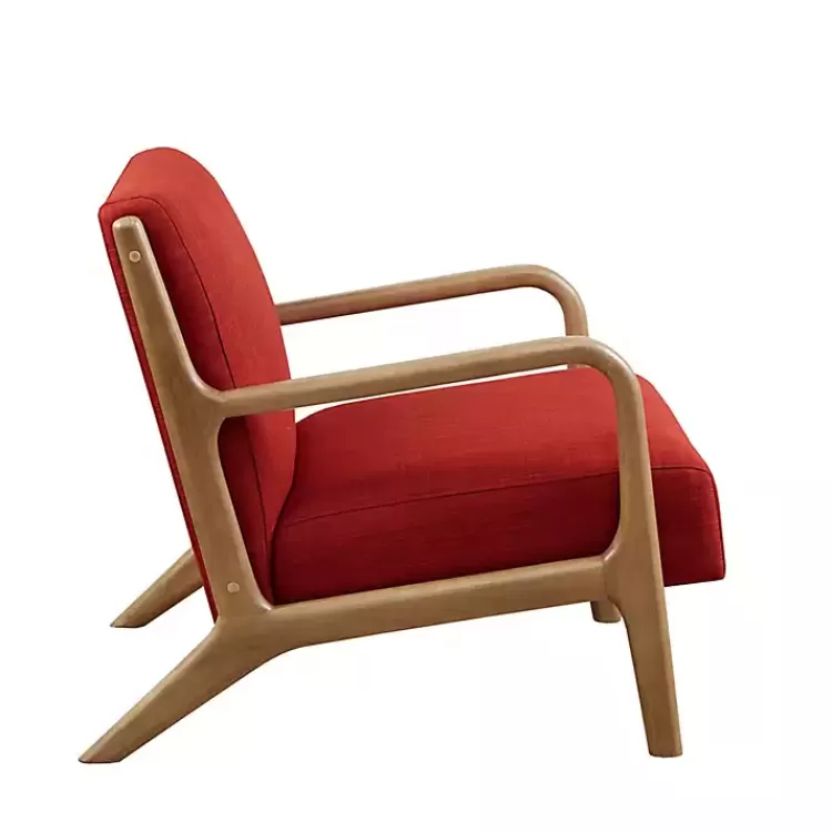 nolan_red_midcentury_modern_accent_chair_3.webp Nolan Mid-Century Modern Accent Chair>Kirklands Home Clearance