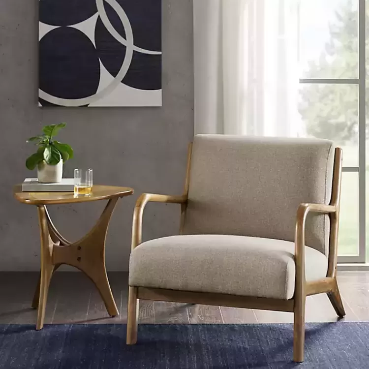 Nolan Sand Mid-Century Accent Chair>Kirklands Home Best Sale
