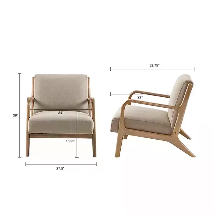 nolan_sand_midcentury_accent_chair_5.webp Nolan Sand Mid-Century Accent Chair>Kirklands Home Best Sale