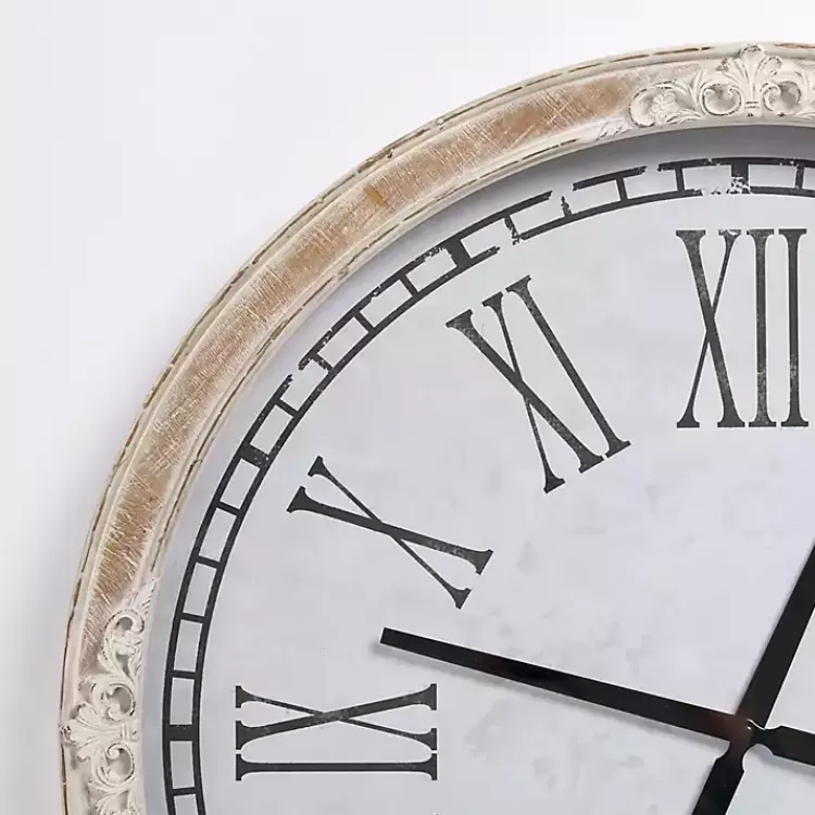 Norah Distressed Wood Wall Clock>Kirklands Home Best Sale