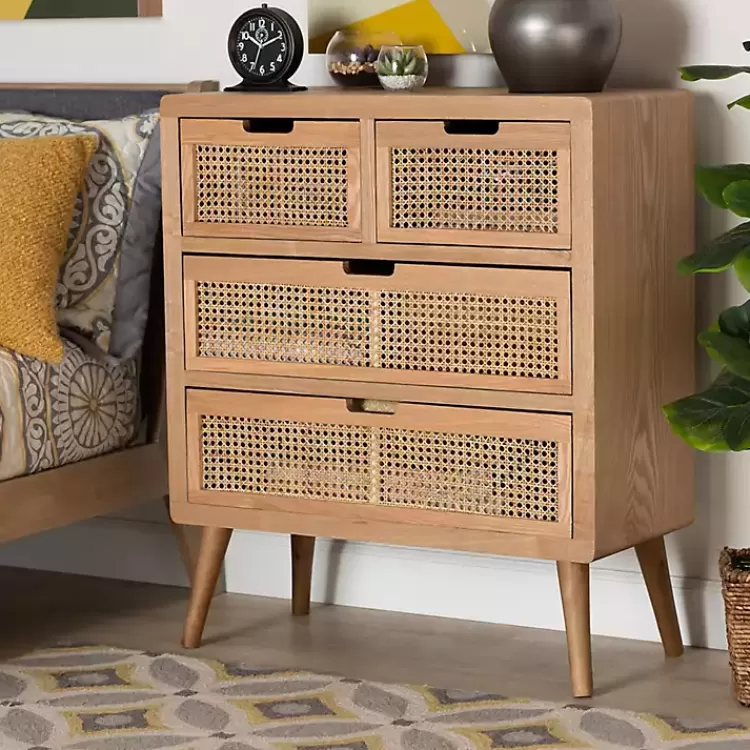 oak_and_rattan_drawer_chest_5.webp Oak and Rattan 4-Drawer Chest>Kirklands Home Cheap