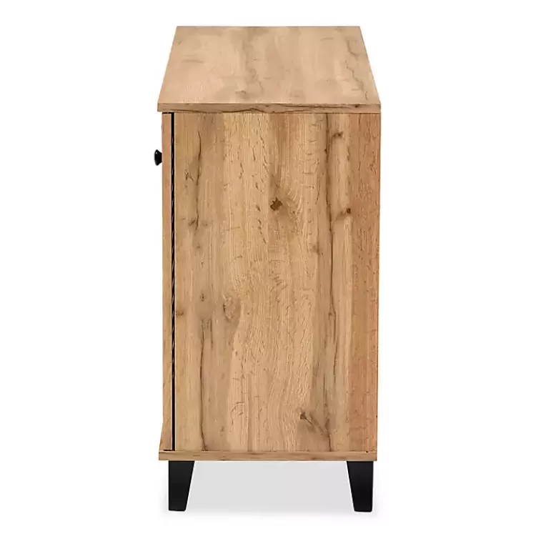 oak_door_slatted_shoe_storage_cabinet_3.webp Oak 3-Door Slatted Shoe Storage Cabinet>Kirklands Home Fashion