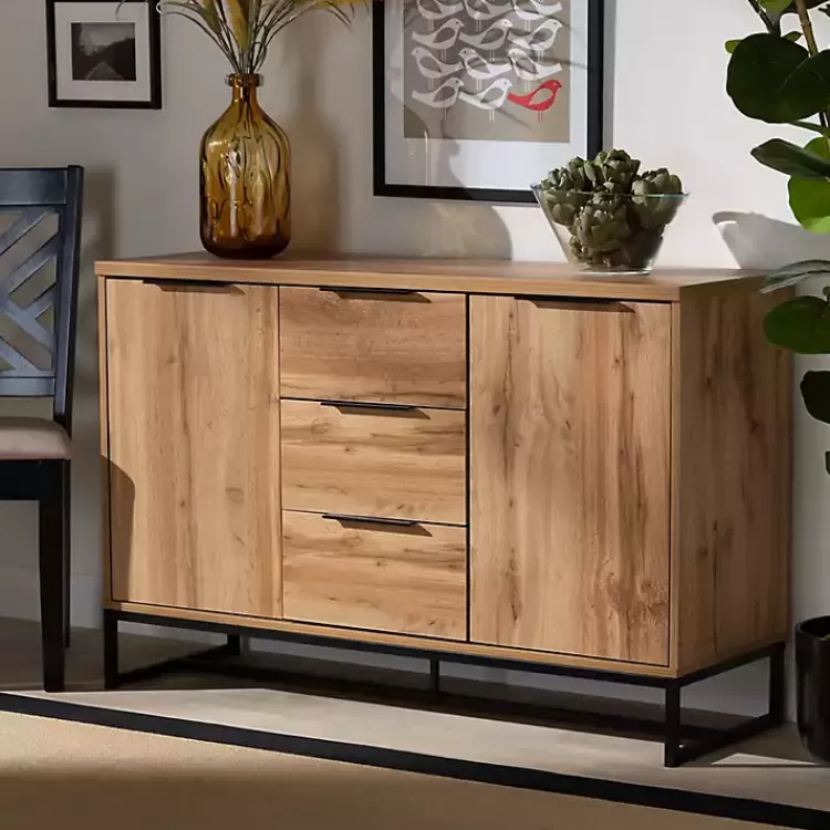 oak_wood_and_metal_sideboard_buffet_6.webp Oak Wood and Metal Sideboard Buffet>Kirklands Home Discount