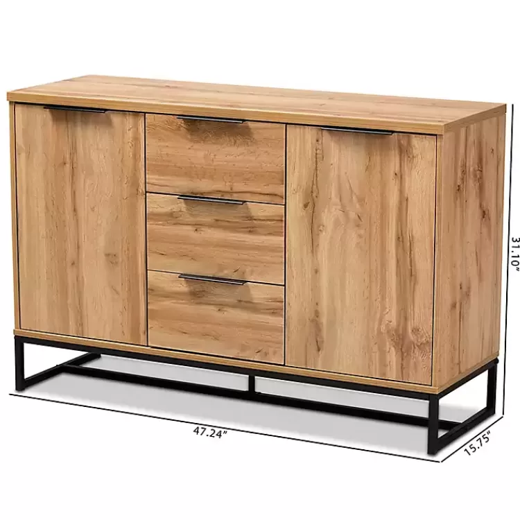 oak_wood_and_metal_sideboard_buffet_8.webp Oak Wood and Metal Sideboard Buffet>Kirklands Home Discount