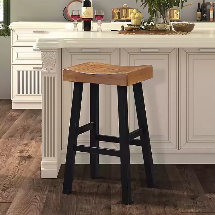 Oak Wood Backless Cooper Bar Stools, Set of 2>Kirklands Home Best
