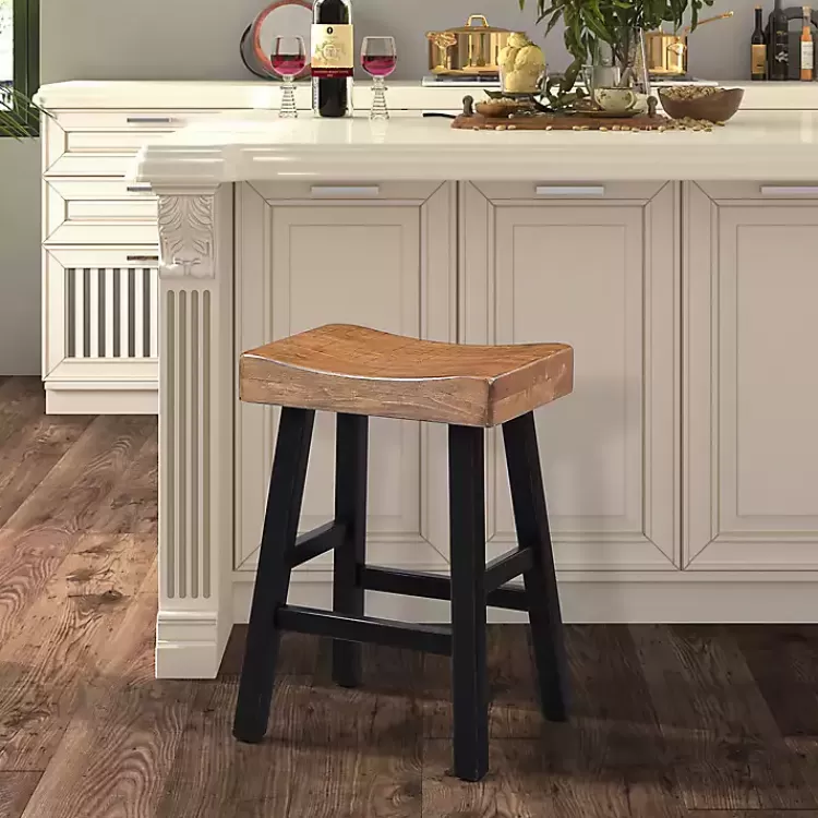 Oak Wood Backless Cooper Counter Stools, Set of 2>Kirklands Home Best Sale