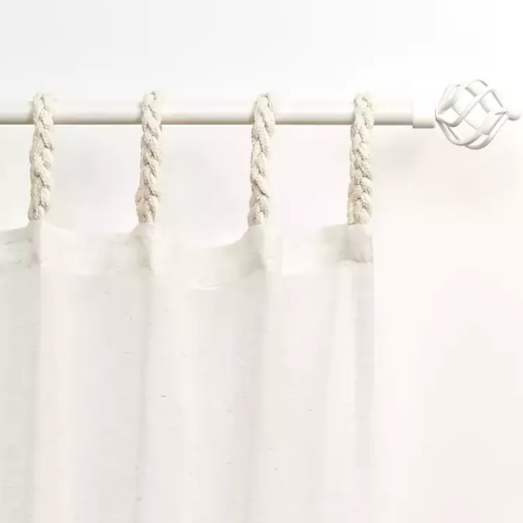 oatmeal_braided_pc_curtain_panel_set__in_2.webp Oatmeal Braided 2-pc. Curtain Panel Set, 108 in.>Kirklands Home Fashion