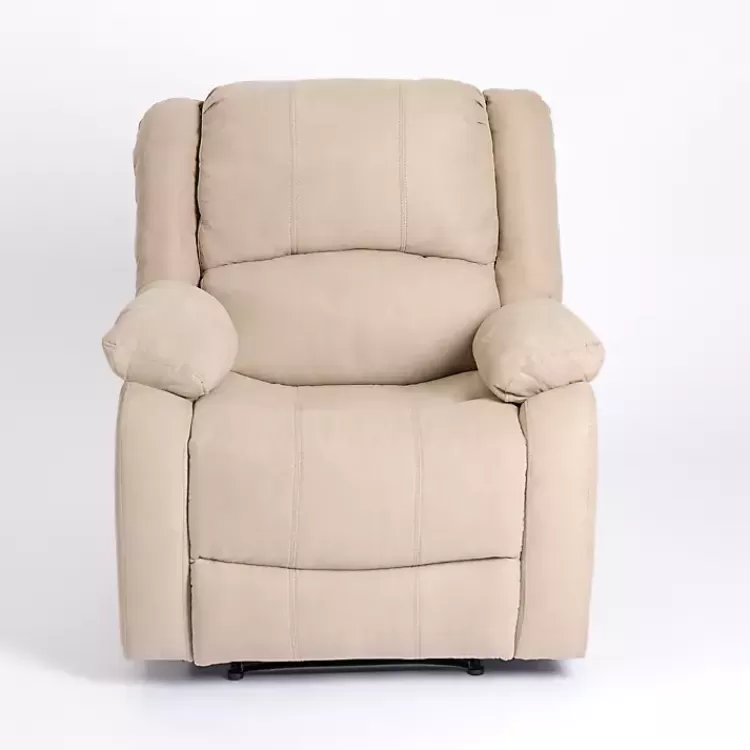 Oatmeal Performance Fabric Barrett Recliner>Kirklands Home Fashion