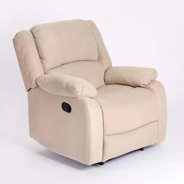 Oatmeal Performance Fabric Barrett Recliner>Kirklands Home Fashion
