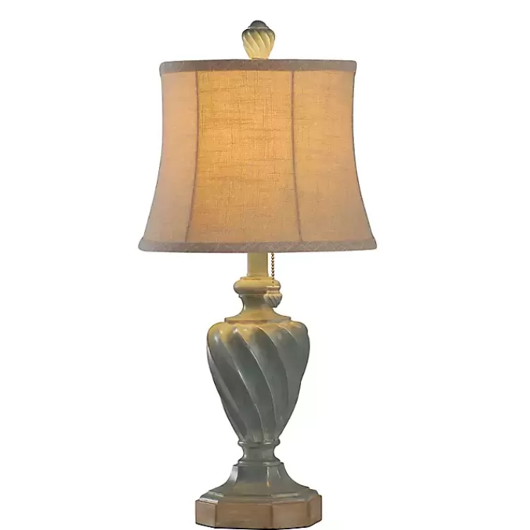 Ocean Blue and Gold Table Lamp>Kirklands Home Best Sale