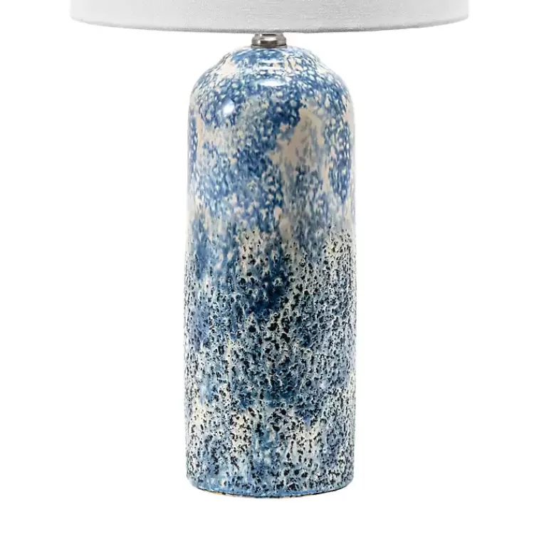 ocean_blues_mottled_pillar_table_lamp_4.webp Ocean Blues Mottled Pillar Table Lamp>Kirklands Home Fashion