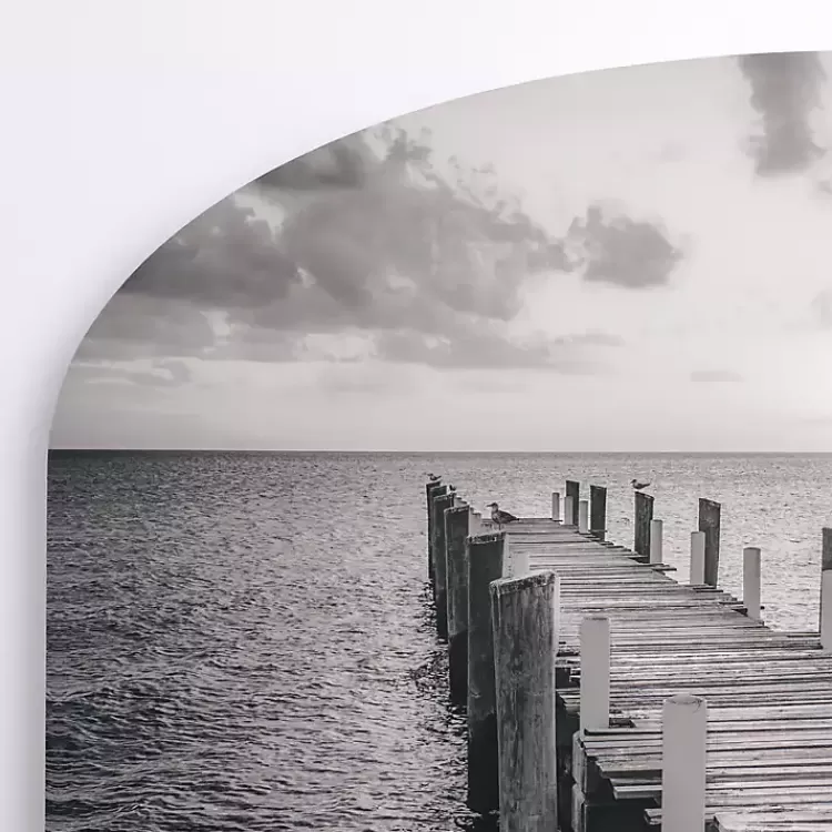 Ocean Dock Arched Canvas Art Print>Kirklands Home Cheap