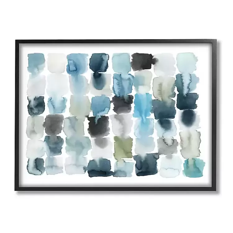 Ocean Inspired Abstract Tiles Framed Art Print>Kirklands Home Online
