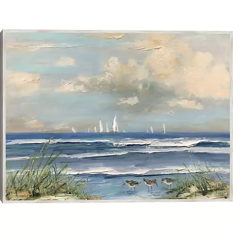 Ocean Regatta Framed Canvas Art Print>Kirklands Home Clearance