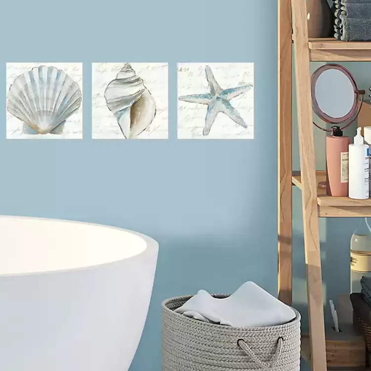 ocean_treasures_canvas_art_prints_set_of__5.webp Ocean Treasures Canvas Art Prints, Set of 3>Kirklands Home Clearance