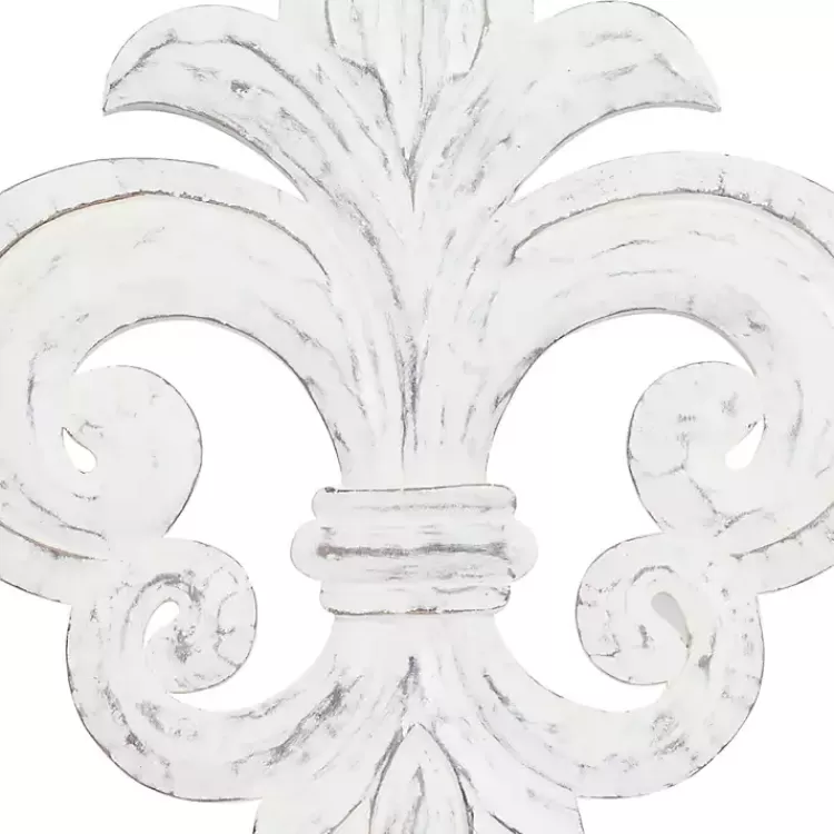 offwhite_distressed_fleur_de_lis_wall_decoration_5.webp Off-White Distressed Fleur De Lis Wall Decoration>Kirklands Home Best Sale