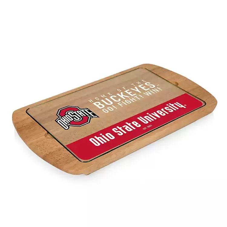 Ohio State Buckeyes Wood and Glass Serving Board>Kirklands Home Sale
