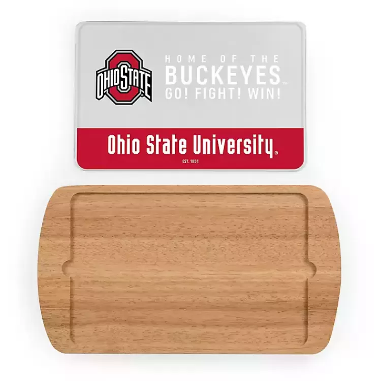 Ohio State Buckeyes Wood and Glass Serving Board>Kirklands Home Sale
