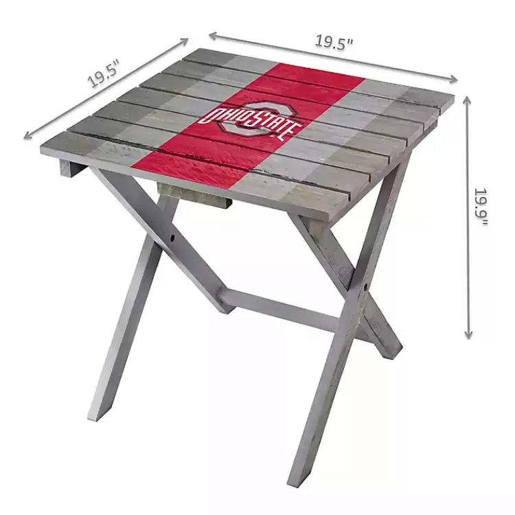 Ohio State University Folding Outdoor Table>Kirklands Home Shop